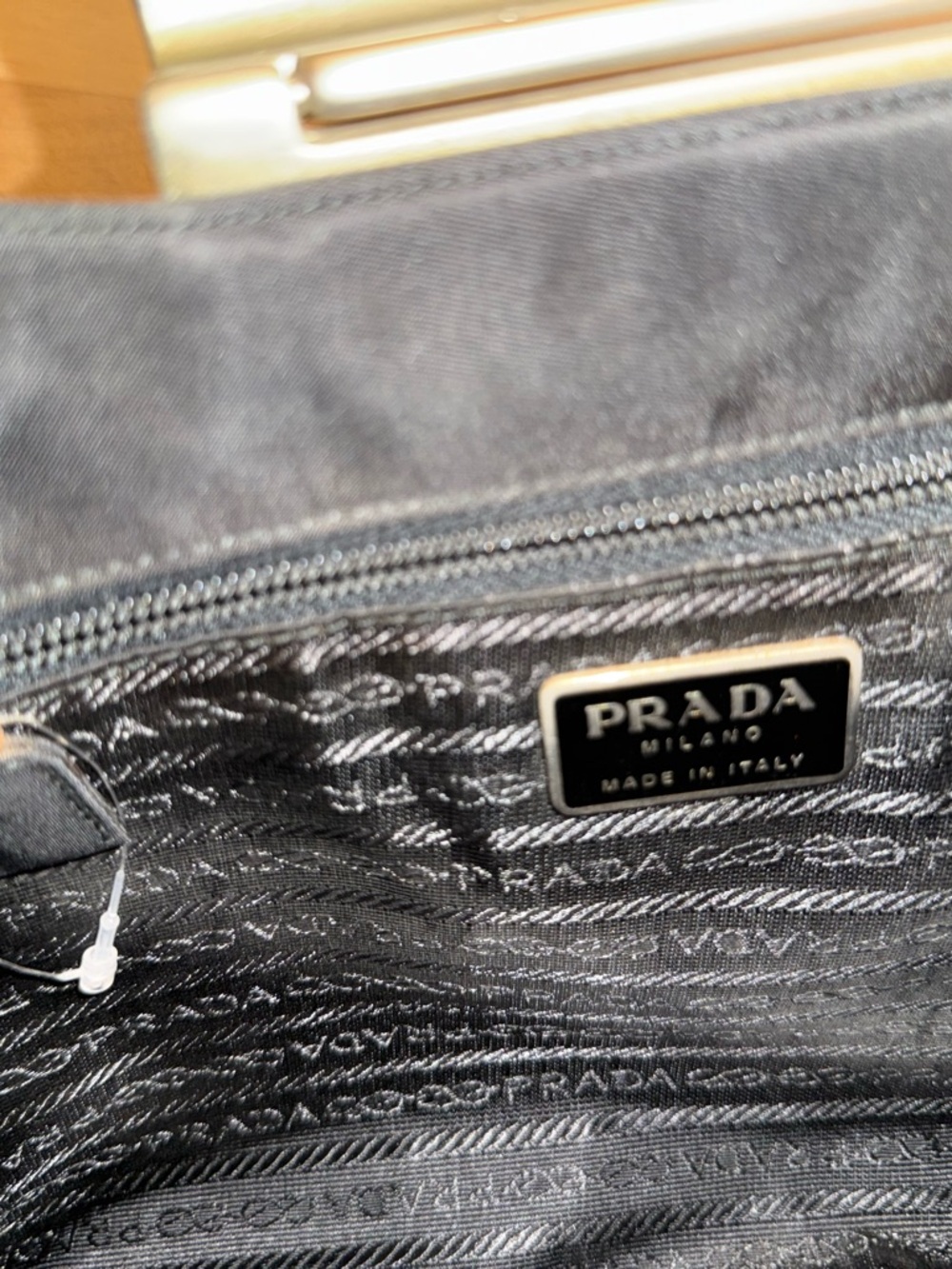 Authentic Vintage Prada Black Nylon Shoulder Bag - Picture 16 of 16